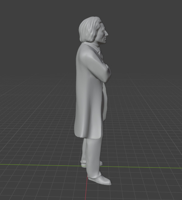 Franz Liszt 3D print model_2