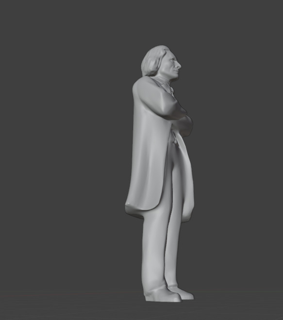 Franz Liszt 3D print model_5