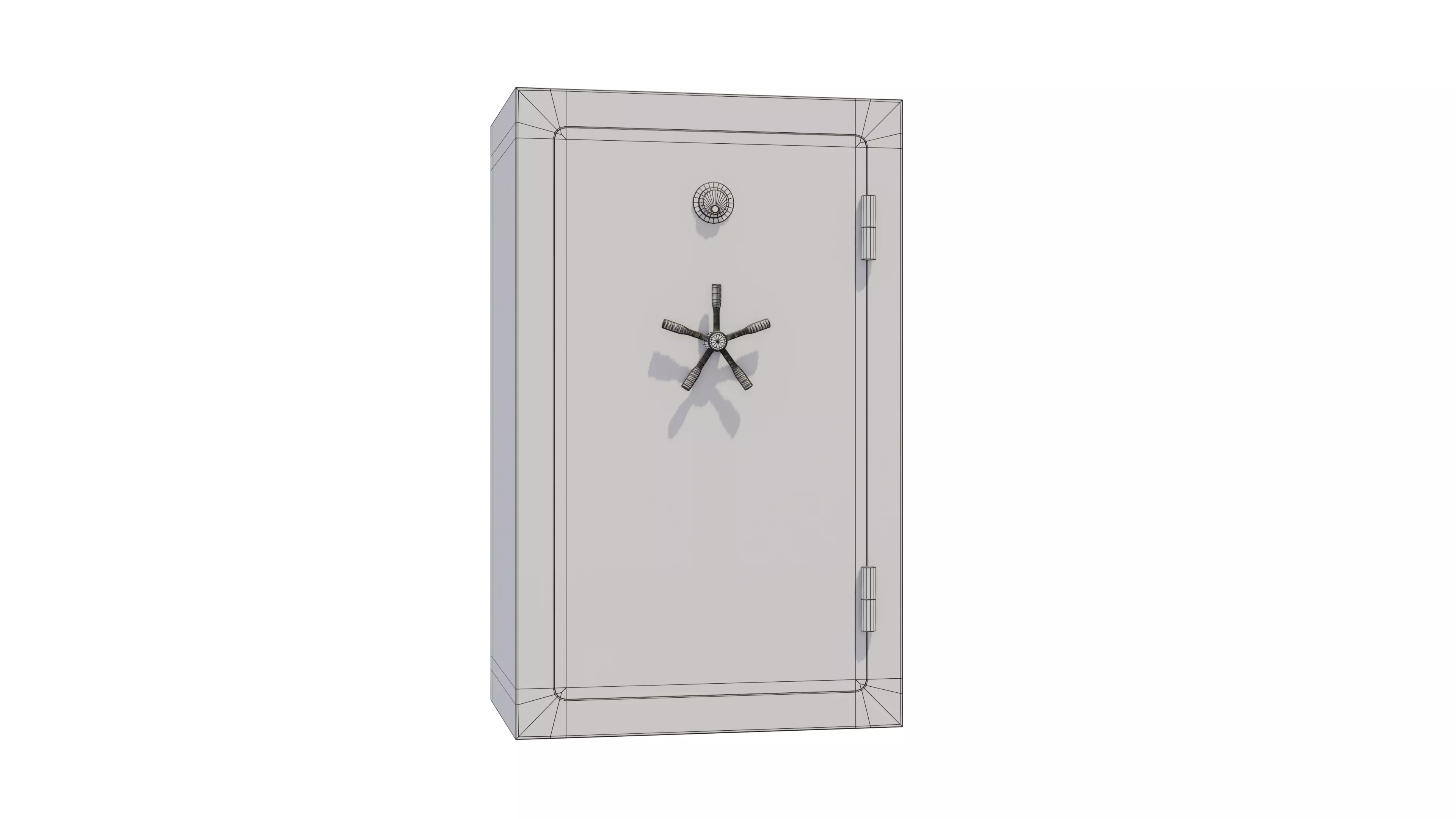 Realistic Heavy-Duty Weapon Safe - Game Ready PBR 3D Model Low-poly 3D model_3