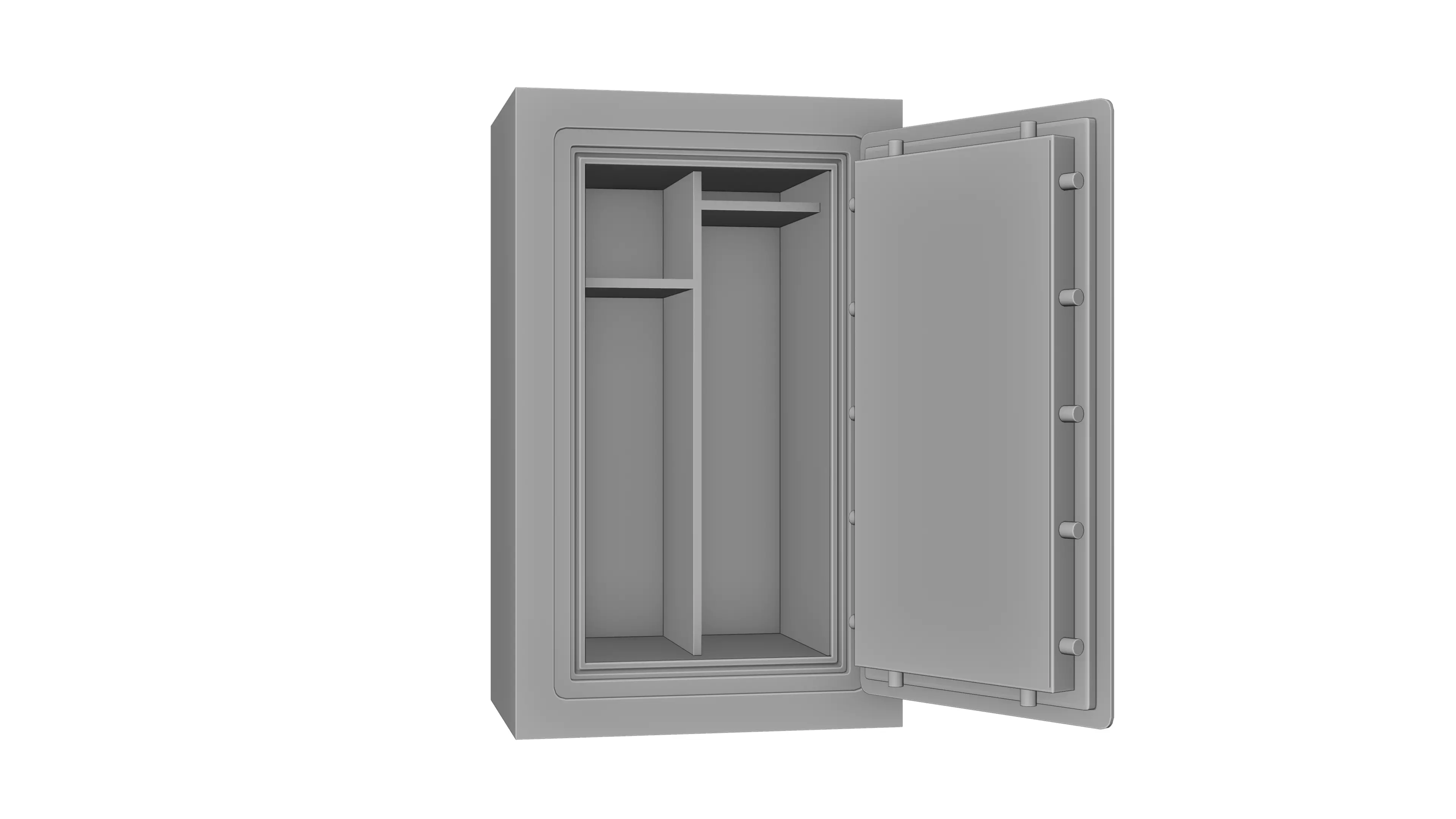 Realistic Heavy-Duty Weapon Safe - Game Ready PBR 3D Model Low-poly 3D model_5