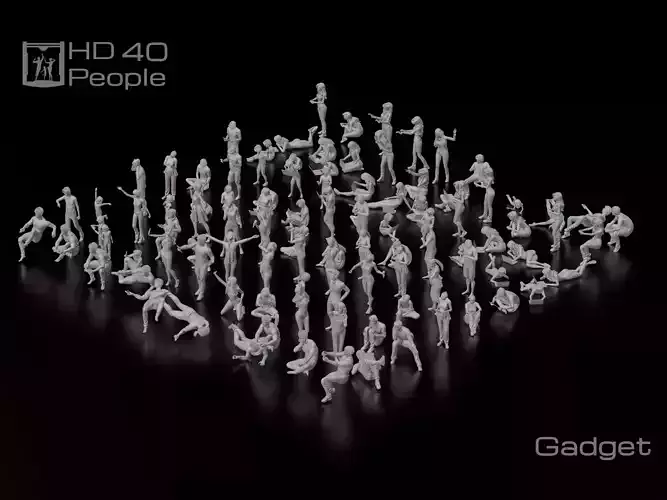 HD People 40 Gadget 3D model