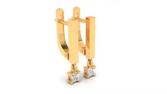 Earring E22 The luxury female earring with gems