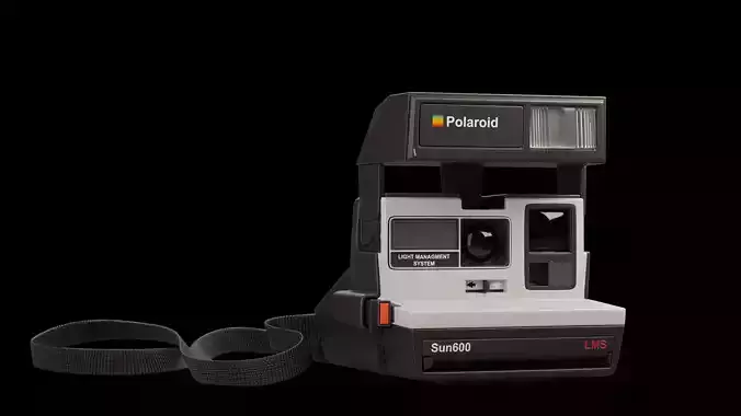 Vintage Instant Camera 3D Model 