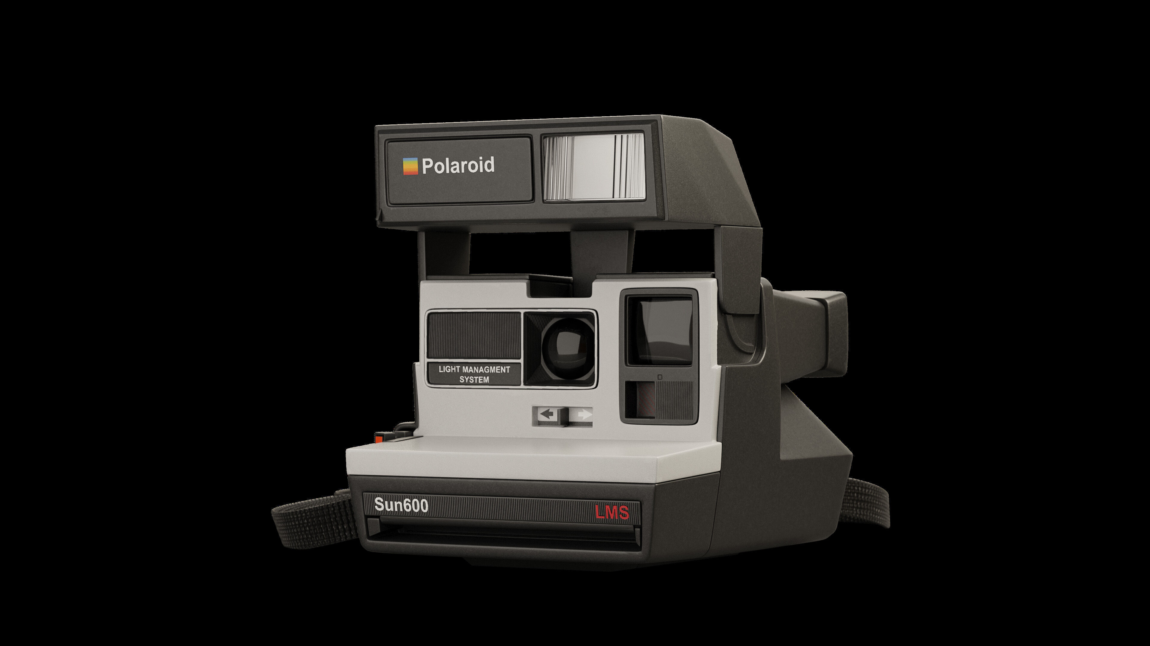 Vintage Instant Camera 3D Model  3D model_2