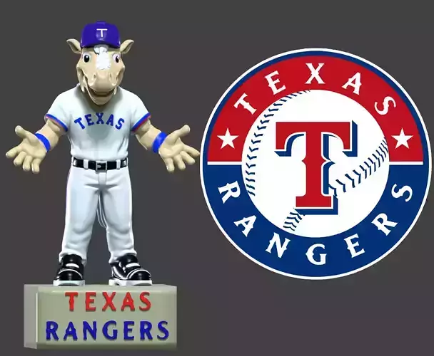 MLB - Texas Rangers mascot statue - Rangers Captain