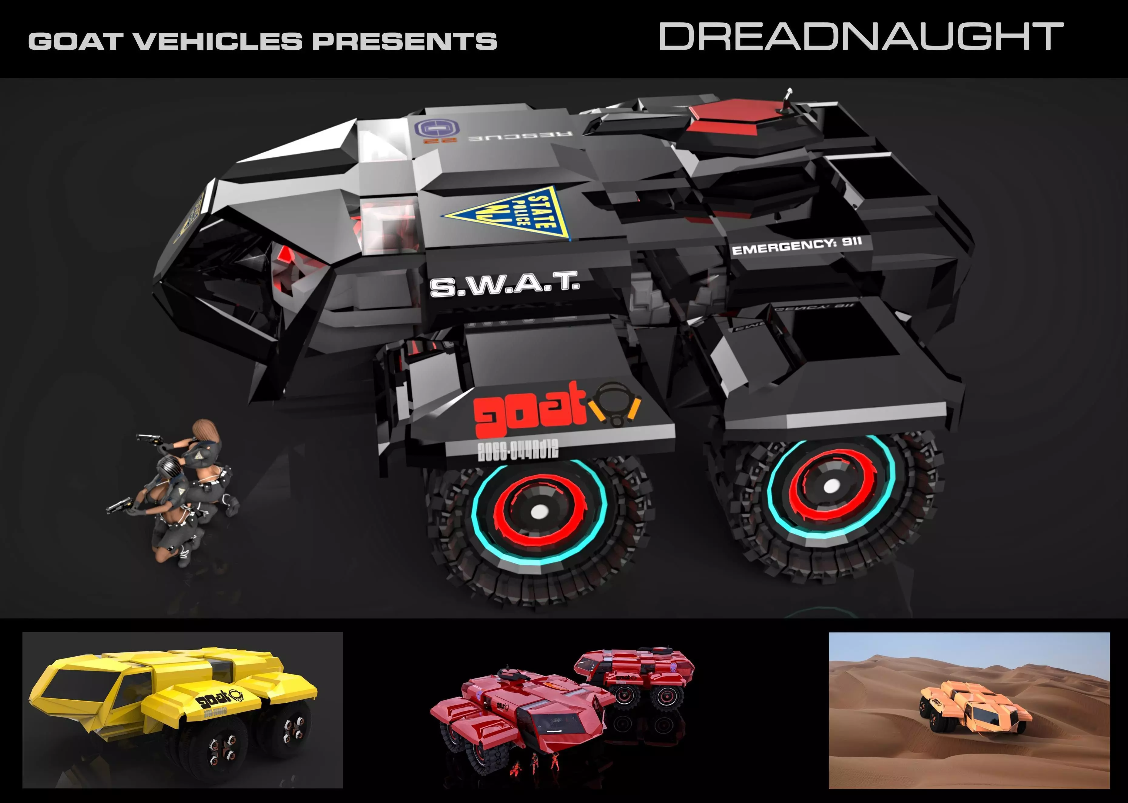 PG Goat Dreadnaught2 3D model_0