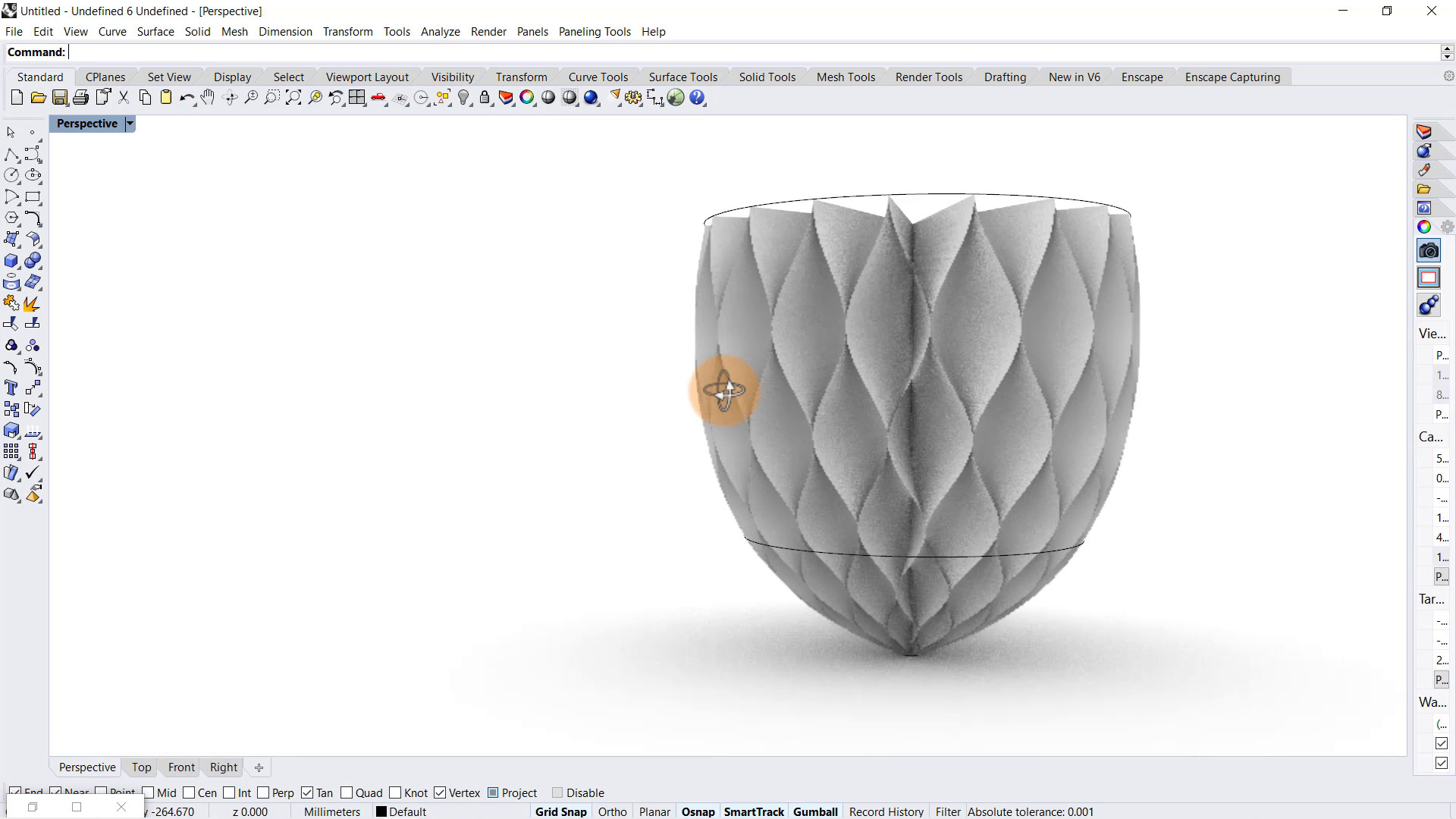Parametric Floral Pattern Design Grasshopper Rhino Files 3D model_2