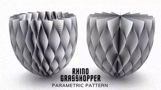 Parametric Floral Pattern Design Grasshopper Rhino Files