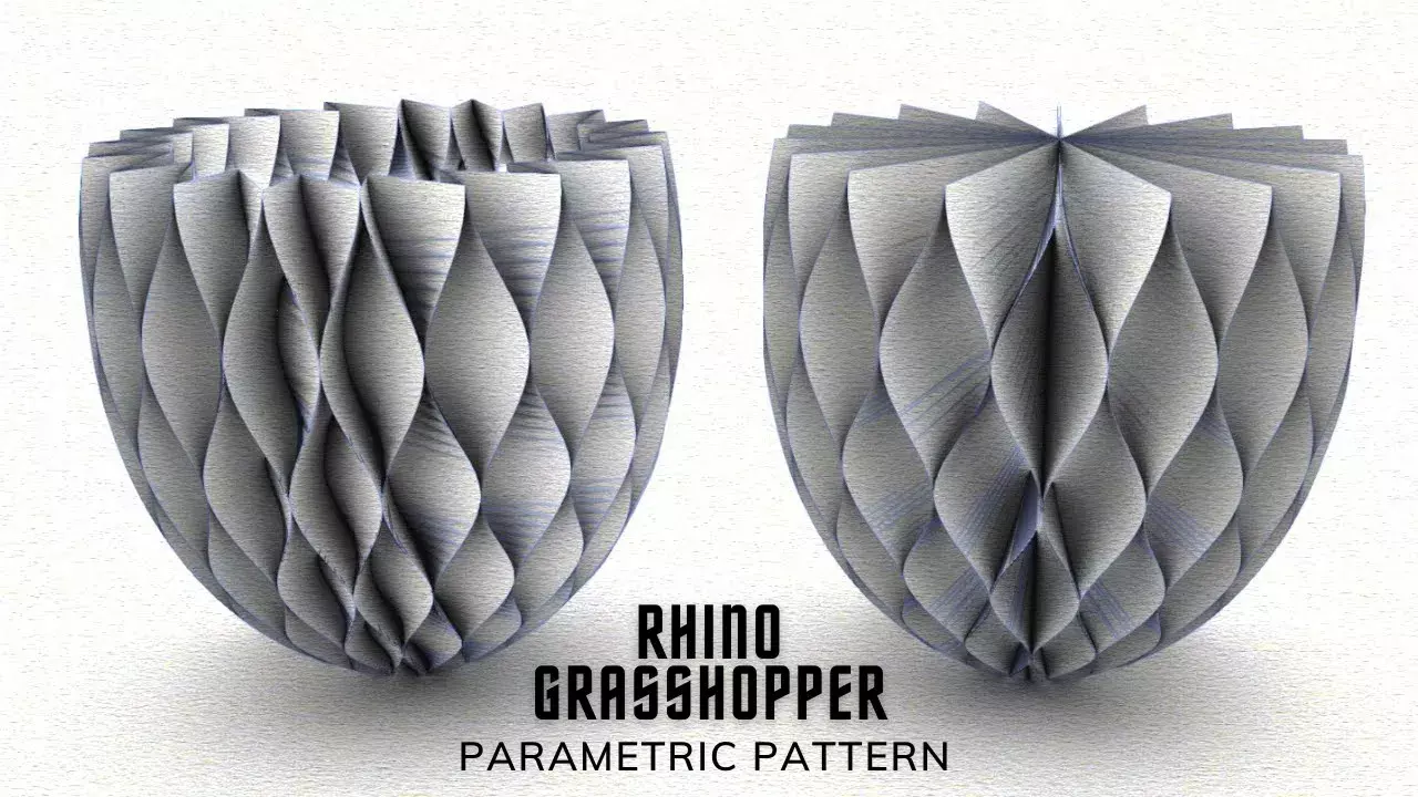 Parametric Floral Pattern Design Grasshopper Rhino Files 3D model_0