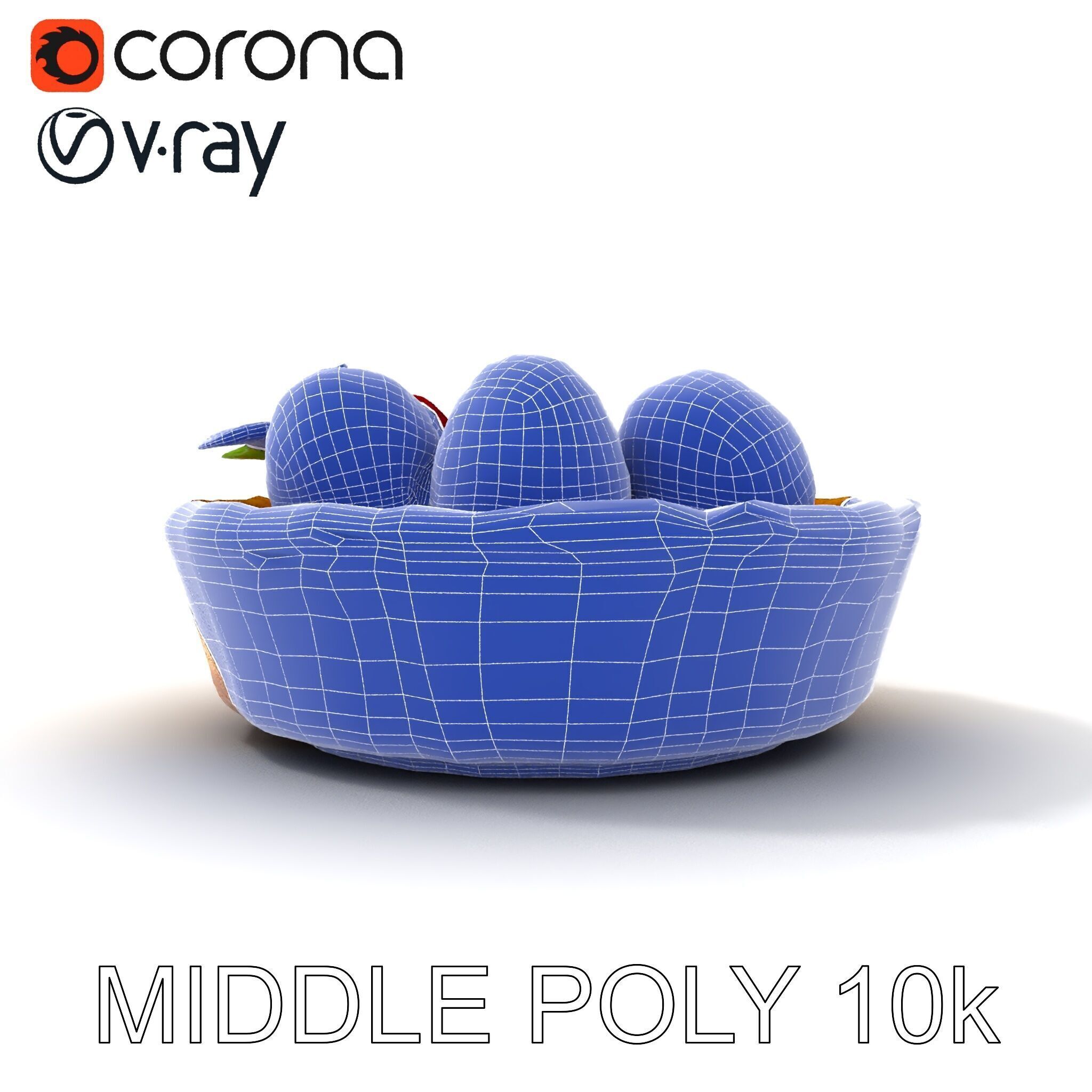 Raspberry Tart Dessert model pack Low-poly 3D model_21