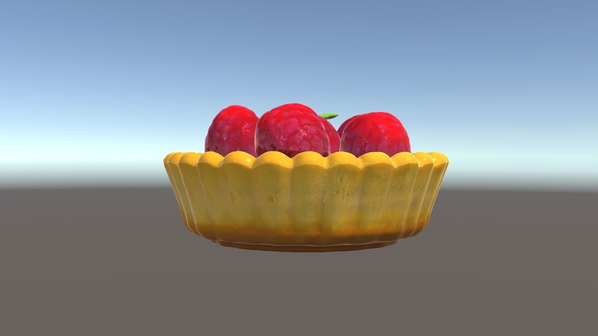 Raspberry Tart Dessert model pack Low-poly 3D model_11