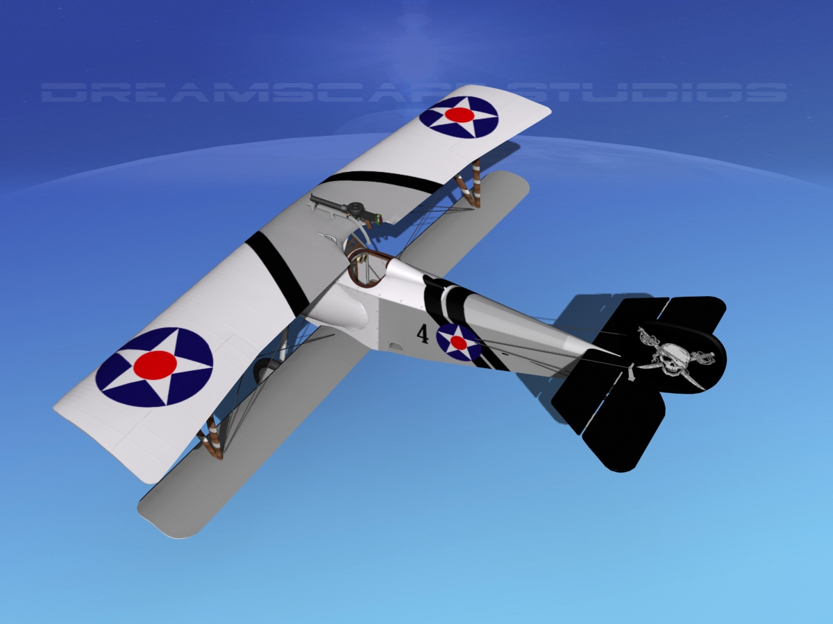 Nieuport 17 USA 1918 3D model_13