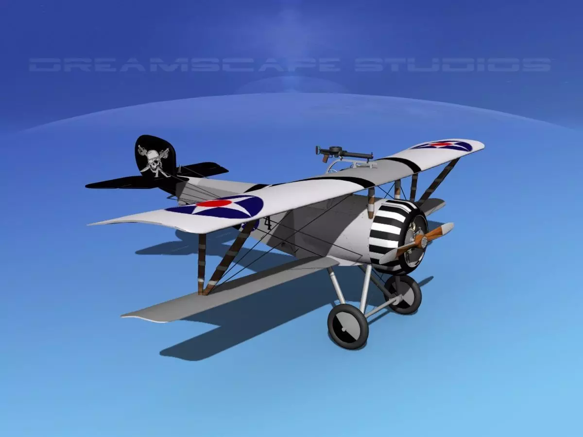 Nieuport 17 USA 1918 3D model_0