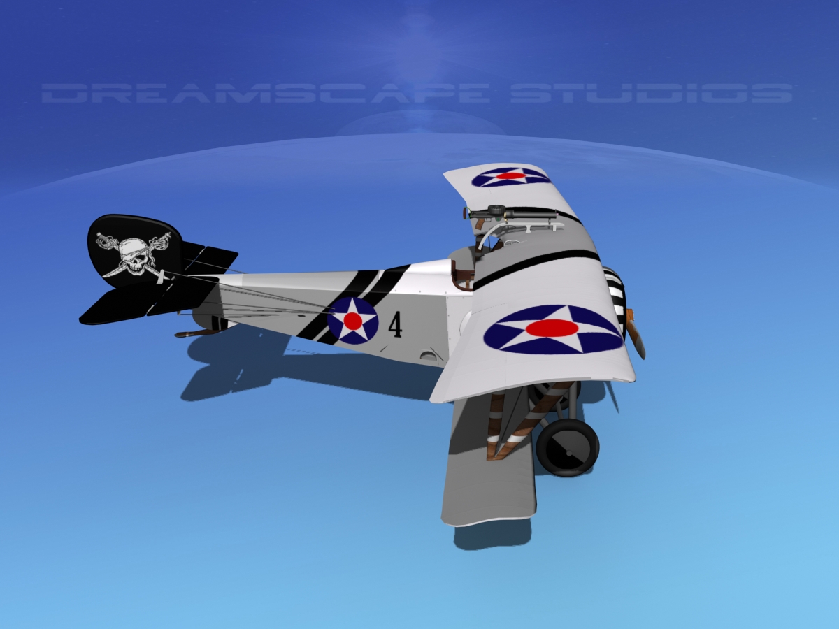 Nieuport 17 USA 1918 3D model_9