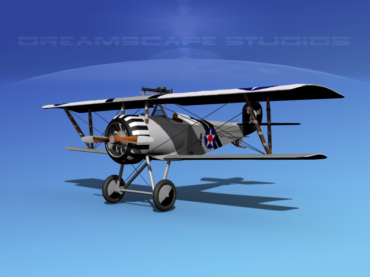 Nieuport 17 USA 1918 3D model_6