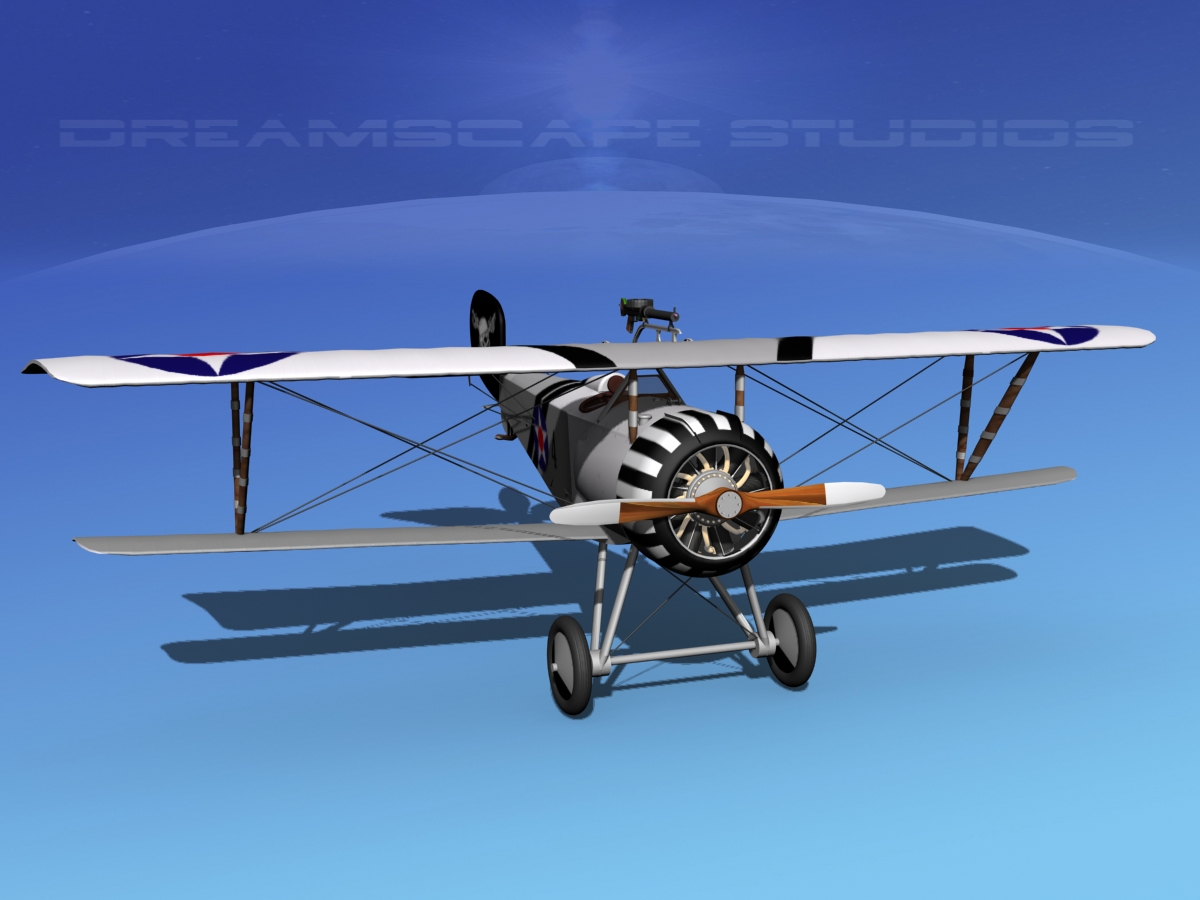 Nieuport 17 USA 1918 3D model_7