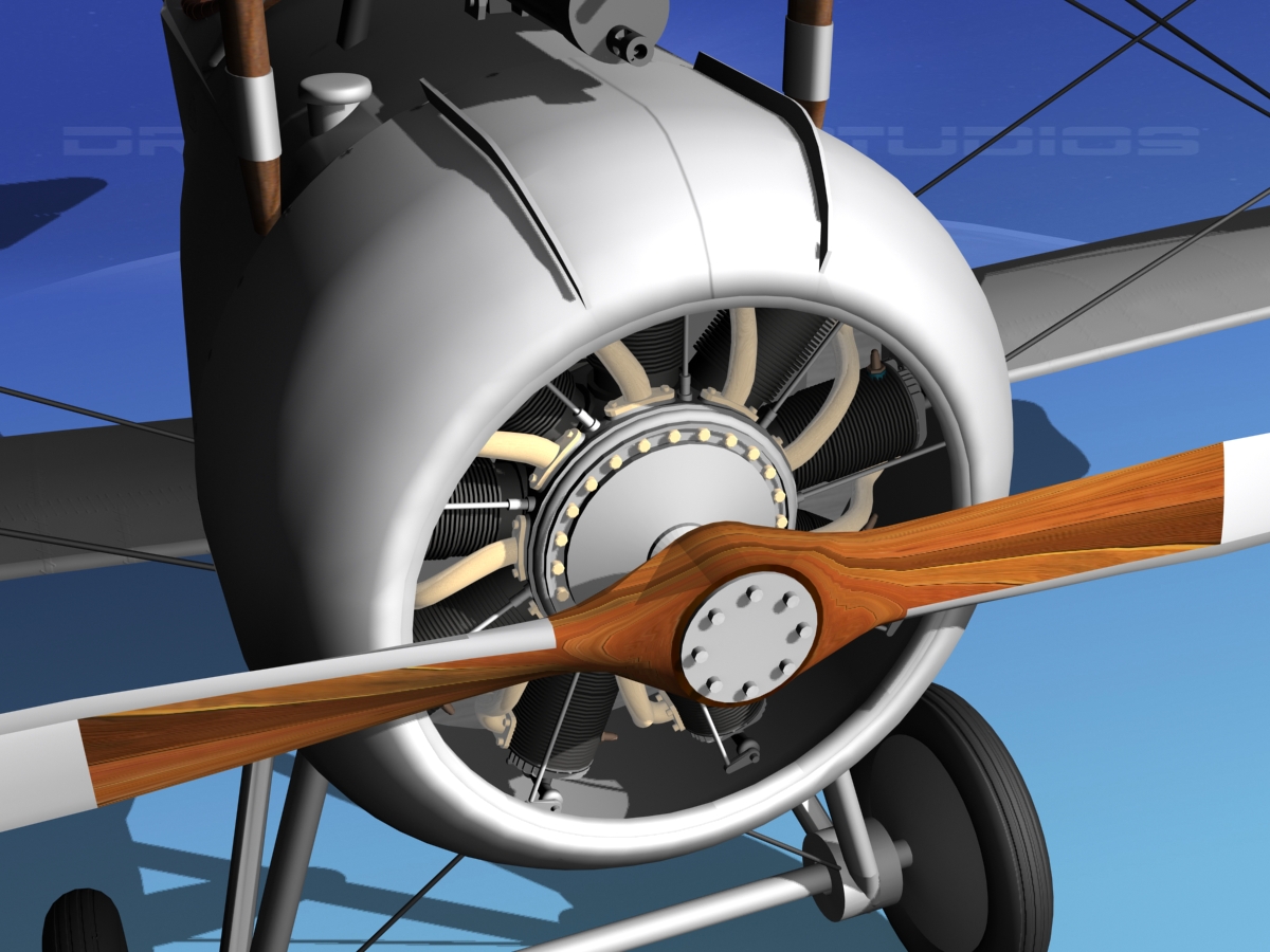Nieuport 17 USA 1918 3D model_4