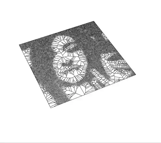 Voronoi Picture Art Parametric Design Grasshopper Rhino Files 