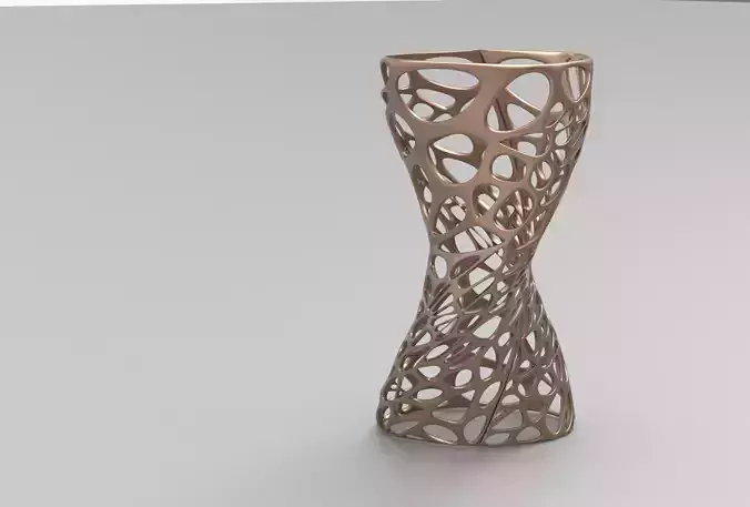 Voronoi Lattice Parametric Tower Design Grasshopper Rhino Files 3D model