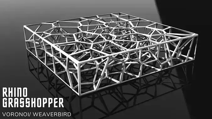 Voronoi Weaverbird Parametric Facade Surface Design Grasshopper 