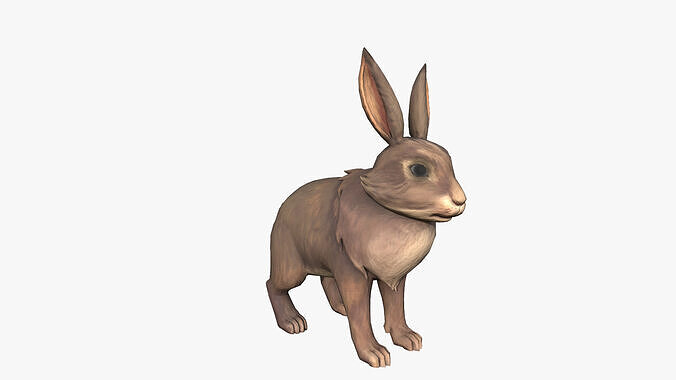 Rabbit Low-poly 3D model