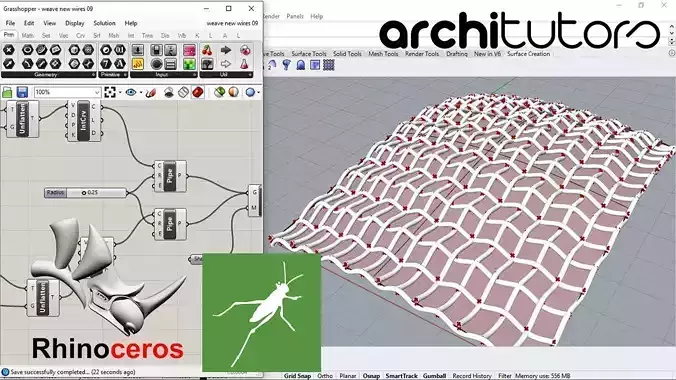 Parametric Lattice Screen Jali Design Grasshopper Rhino Files 3D model ...