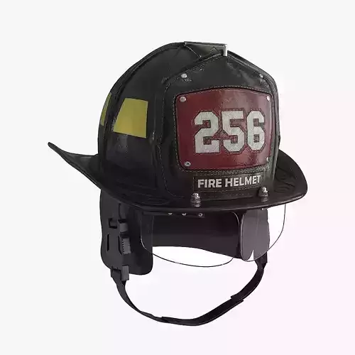 FDNY Helmet Low-poly 3D model