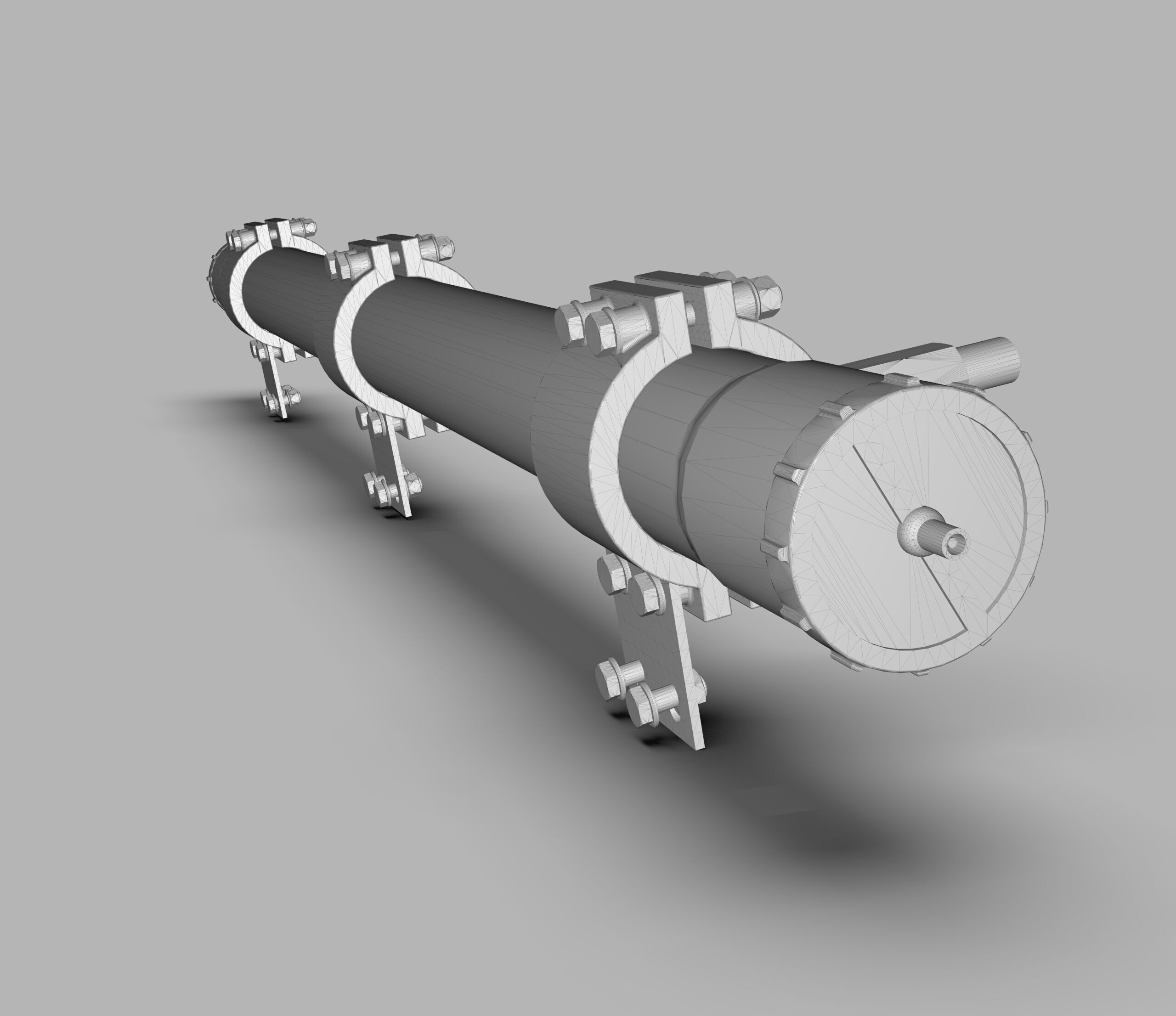 Roof Rack Water Tank for Off-Road Vehicles Low-poly 3D model_5