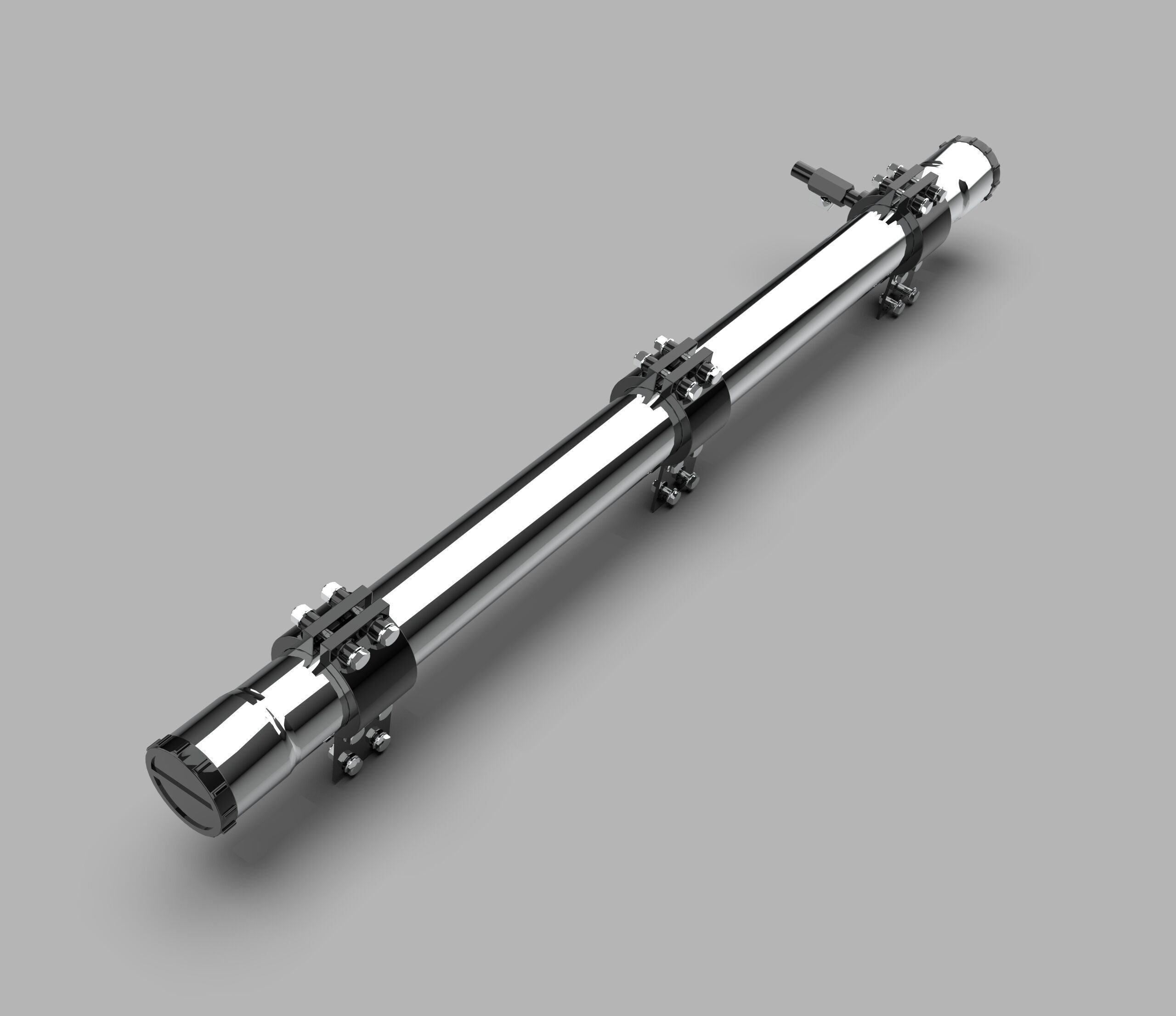 Roof Rack Water Tank for Off-Road Vehicles Low-poly 3D model_1