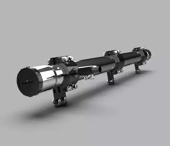 Roof Rack Water Tank for Off-Road Vehicles Low-poly 3D model