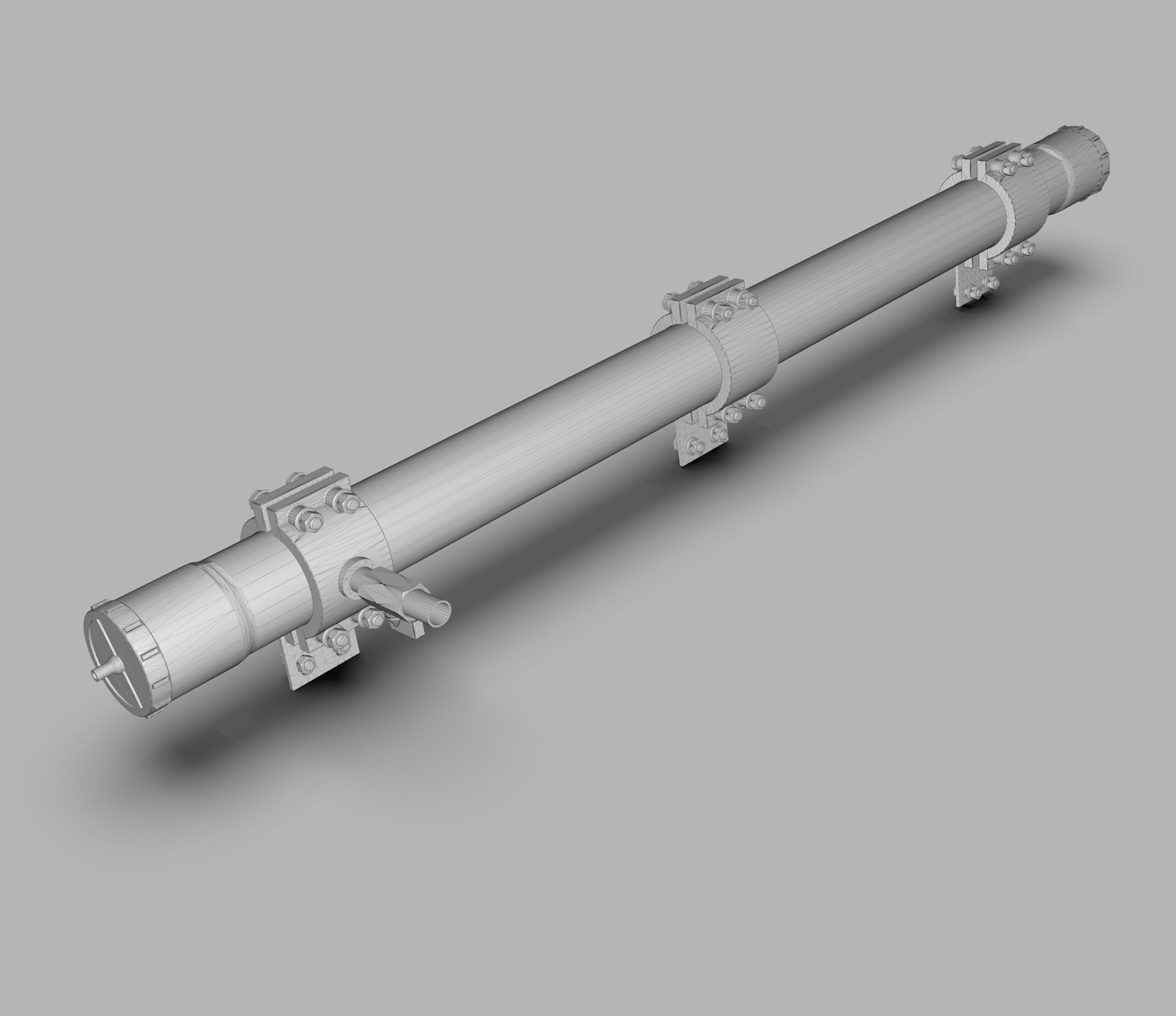 Roof Rack Water Tank for Off-Road Vehicles Low-poly 3D model_7