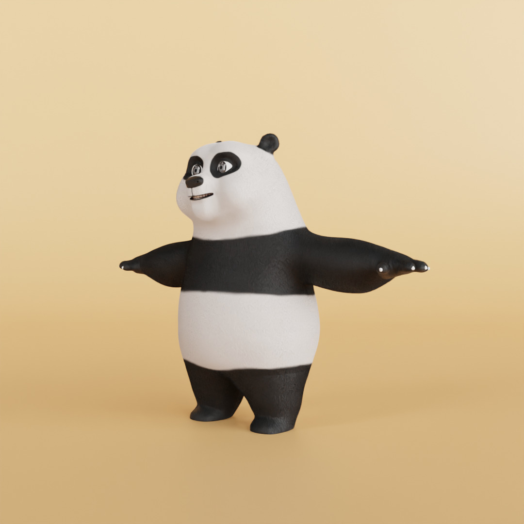 3D Panda Character  3D model_6