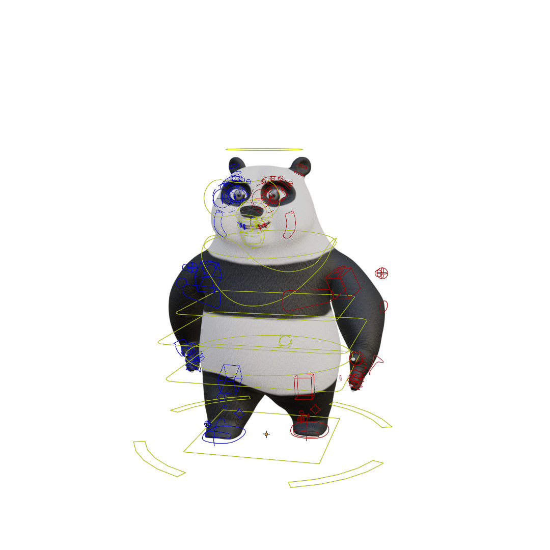 3D Panda Character  3D model_3