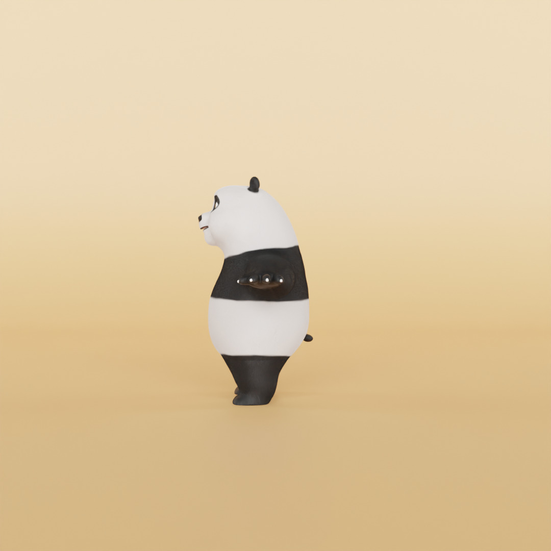 3D Panda Character  3D model_11