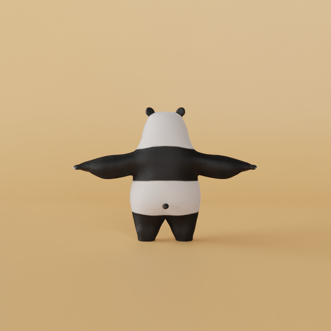 3D Panda Character  3D model_4