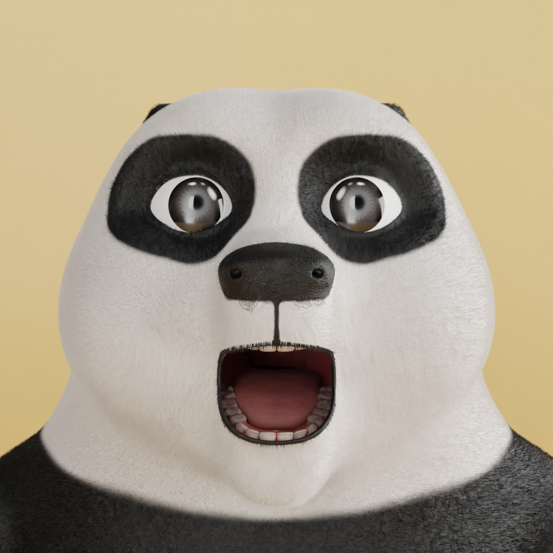 3D Panda Character  3D model_10