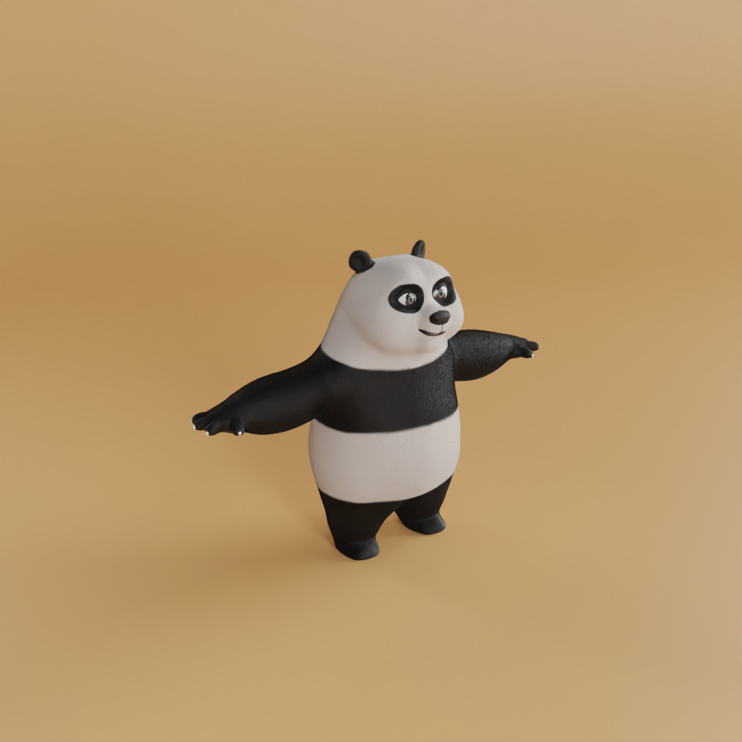 3D Panda Character  3D model_7