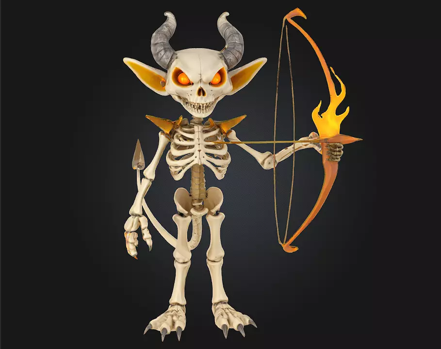 3D Printable Fierce Undead Warrior 3D print model_0