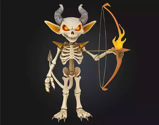 3D Printable Fierce Undead Warrior