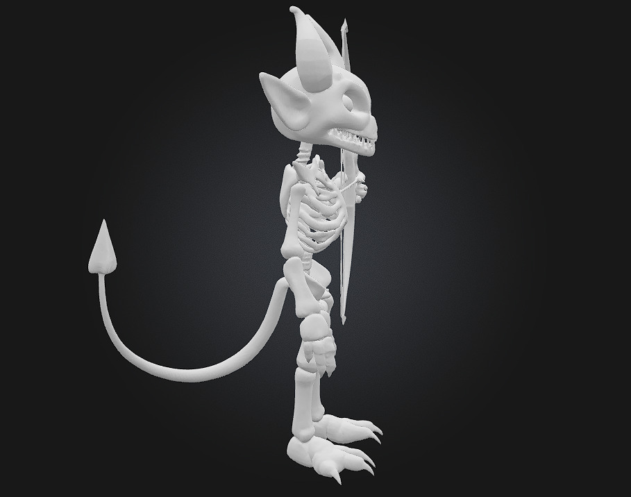 3D Printable Fierce Undead Warrior 3D print model_7