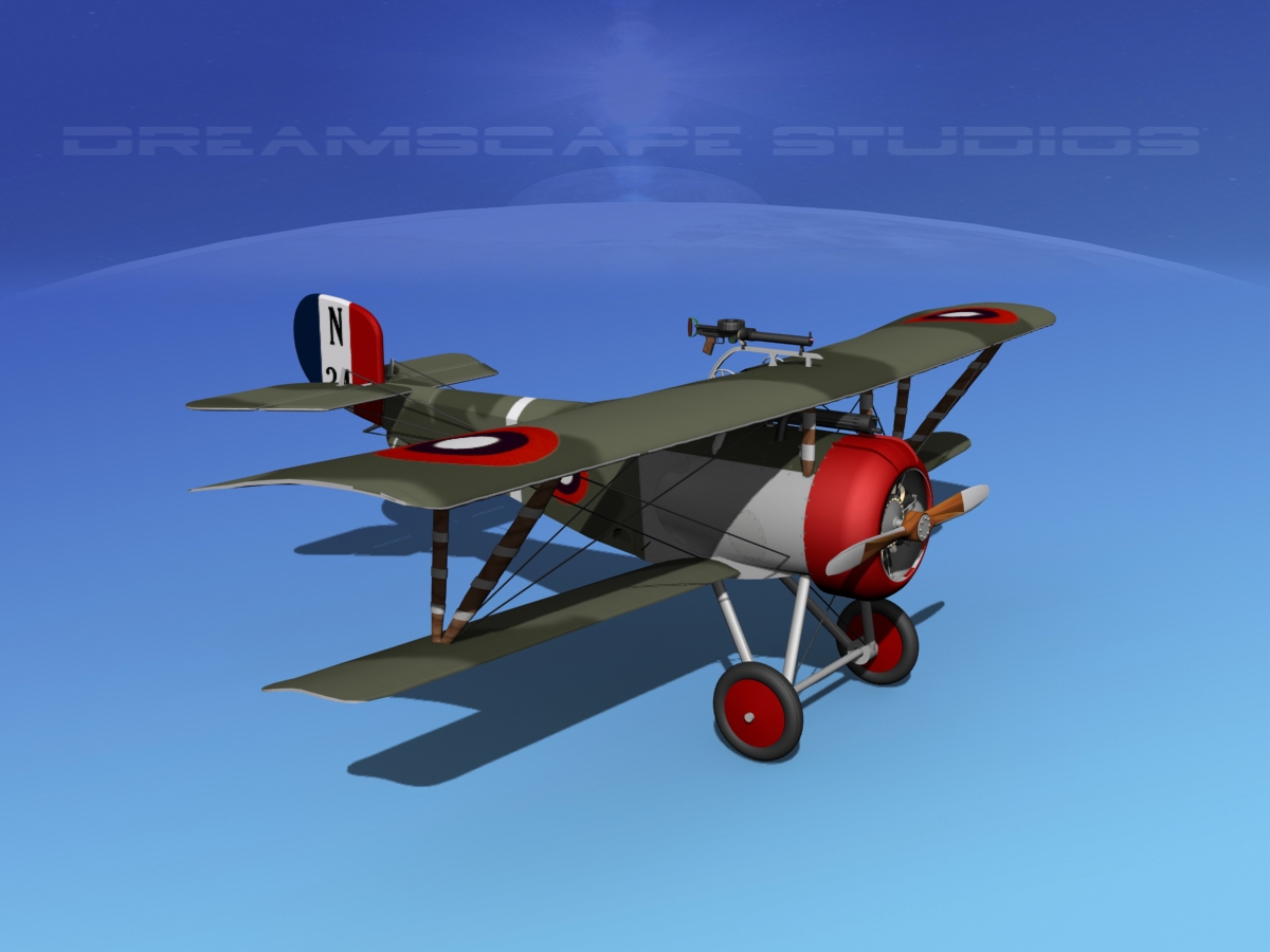 Nieuport 17 USA 1917 3D model_10
