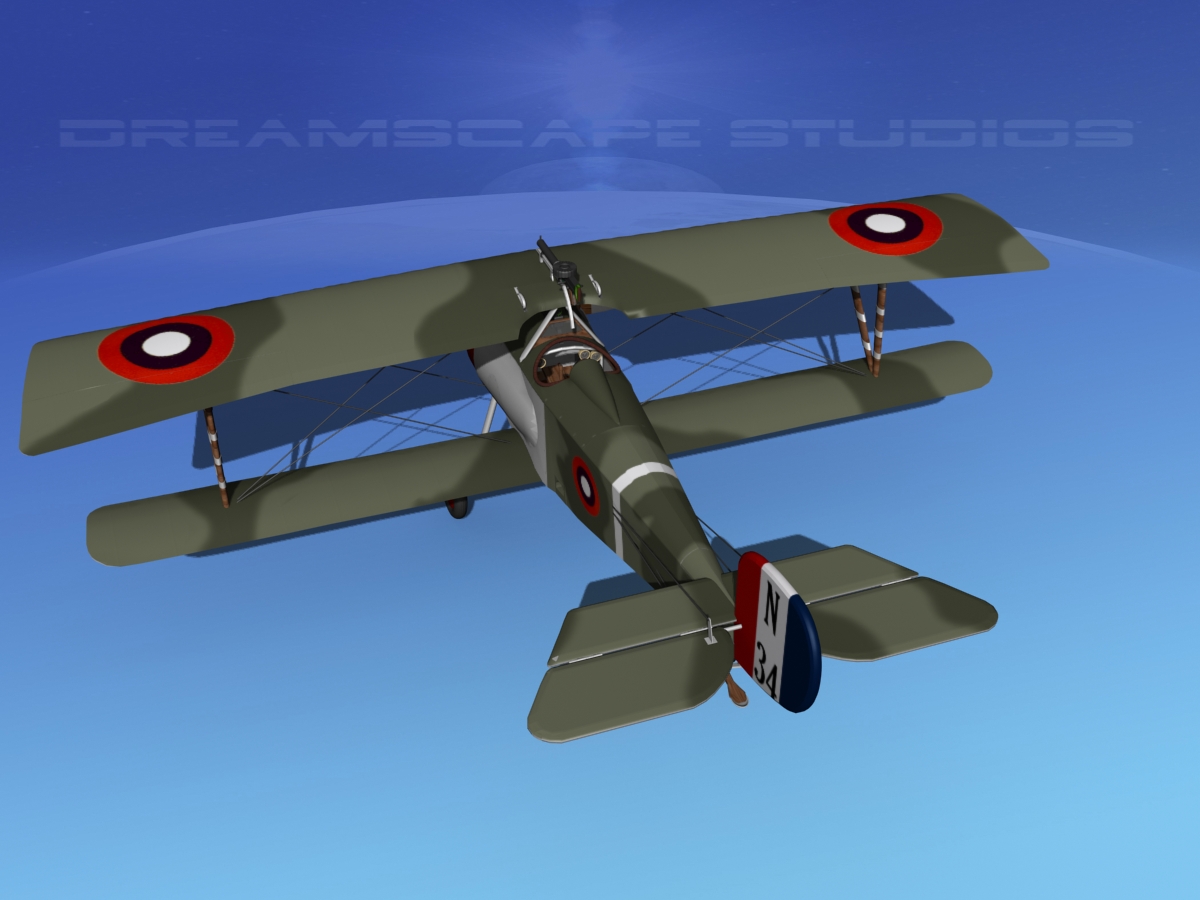 Nieuport 17 USA 1917 3D model_13