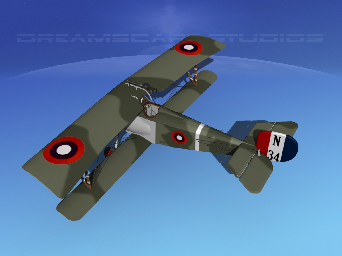 Nieuport 17 USA 1917 3D model_14