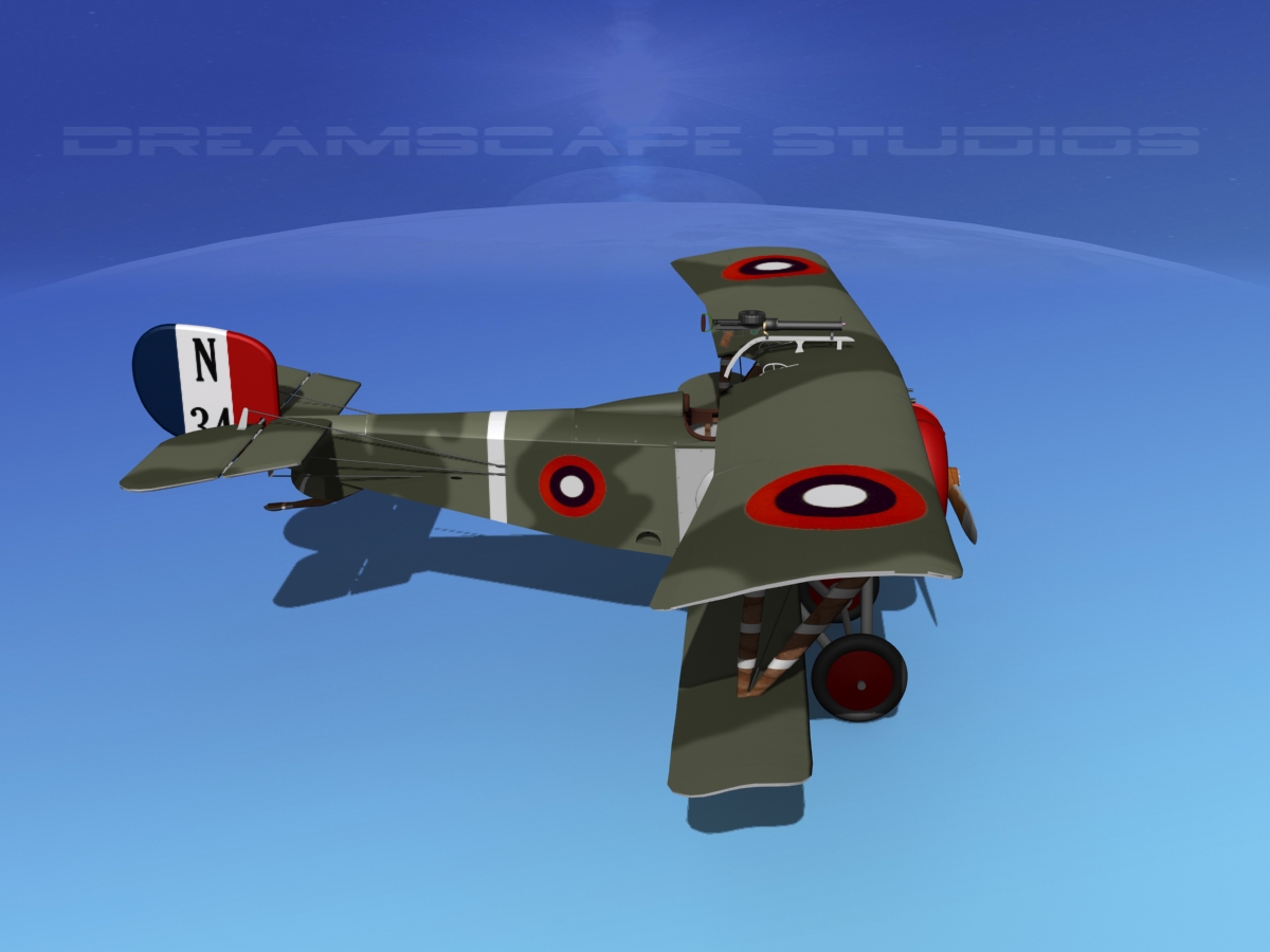 Nieuport 17 USA 1917 3D model_11