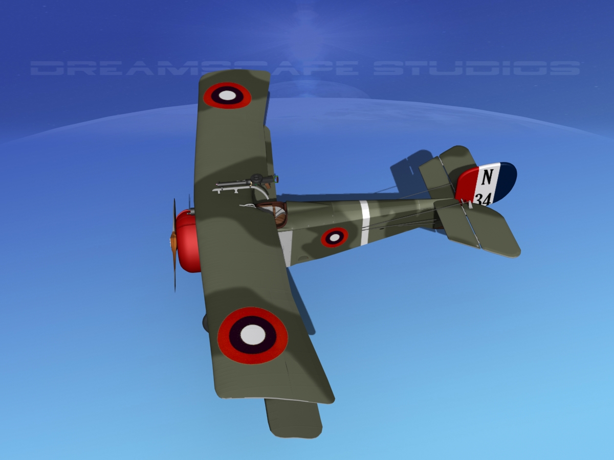 Nieuport 17 USA 1917 3D model_15
