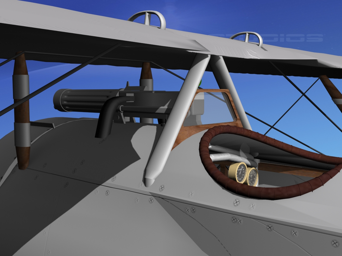 Nieuport 17 USA 1917 3D model_4