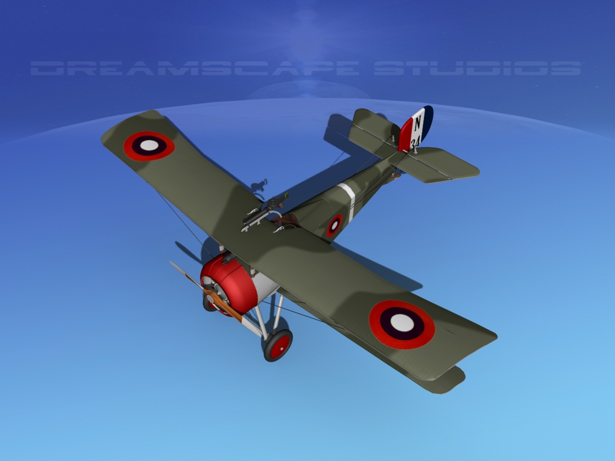 Nieuport 17 USA 1917 3D model_12