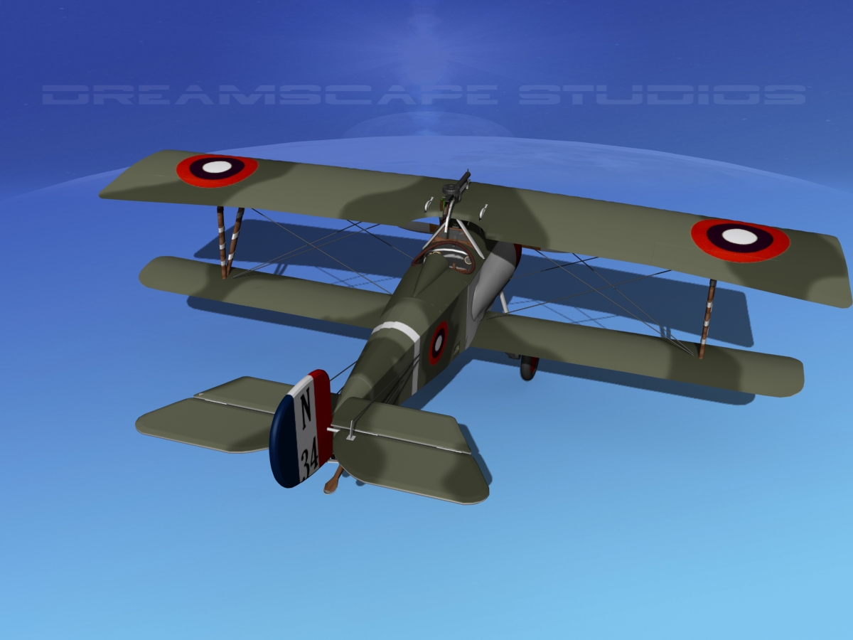 Nieuport 17 USA 1917 3D model_6