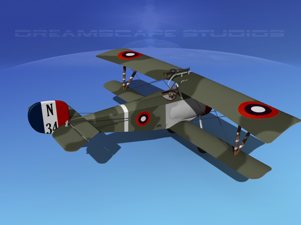 Nieuport 17 USA 1917 3D model_7