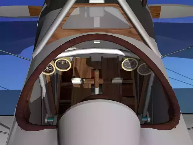 Nieuport 17 USA 1917 3D model